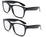 Vision World Eyewear 2 Pairs Deluxe Reading Glasses - Comfortable Stylish Sim.... Fixed Price $20.44.