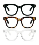 Reavee 3 Pack Retro Oversized Reading Glasses For Women Blue Light Blocker +1.50. Fixed Price $21.46.