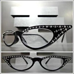 Women Classy Elegant Retro Cat Eye Reading Glasses Readers Bling Black Frame. Fixed Price $14.99.