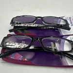 Equate Poppy Black Readers W Case +1.00 Thick Rim Reading Glasses 52 16-134. Fixed Price $14.49.