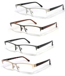 Premium Quality Rectangle Metal Frame Semi Rimless Reader Reading Glasses - RE75. Fixed Price $13.99.