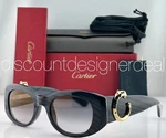 Cartier CT0472S 003 Cateye Sunglasses Gray Gradient Flash Lens 51MM New. Fixed Price $799.99.
