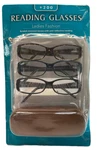 Icon Eyewear Ladies Fashion Reading Glasses With Hard Case +200 (pack Of 3). Fixed Price $13.49.