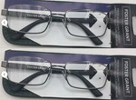 Foster Grant Men's Knox Square Reading Glasses +2.75, Gunmetal Pack Of. Fixed Price $14.95.