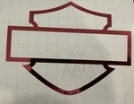 Harley Davidson Bar And Shield Vinyl Decal Road Glide -set Of 2 10 Red Chrome. Fixed Price $16.00.