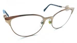 Versace Mod 1271 1412 Brown Gold Cat Eyeglasses Frames 54-18 140 Italy. Fixed Price $69.99.