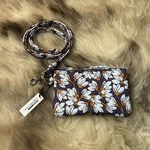 Nwt Vera Bradley Zip Id Lanyard - Pawpaw Flower Print Beautiful!. Fixed Price $22.00.