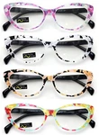 4 Pairs Lot Women Cateye Mosaic Pattern Fashion Reading Glasses Reader. Fixed Price $17.95.