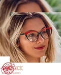 Soctick Cat Eye Reading Glasses, Women, Blue Light Blocking, 4.0, Pack. Fixed Price $27.99.