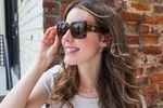 Large Square Oversized Bifocal Women Reading Sunglasses Lion Head Outdoor Reader. Fixed Price $12.95.