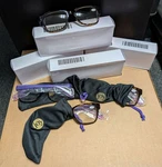 1 Lot Of 4 Joy Mangano Reading Glasses +2.50 Designer Readers Purple. Fixed Price $15.95.
