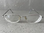 Kenmark Comfort Flex Rocky Silver Eyeglasses Frames Only 55-20-145 Gm Half Rim. Fixed Price $16.72.