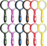 12 Pack 10X Magnifying Glasses, 50MM Lens For Kids And Seniors, Non-slip Design. Fixed Price $55.99.