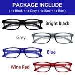4X Reading Women Presbyopic Eyeglasses Unisex Eyewear +1.0 To +4.0. Fixed Price $8.46.