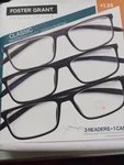 Design Optics Foster Grant Reading Glasses 3 Pack +1.25 Classic. Fixed Price $9.99.