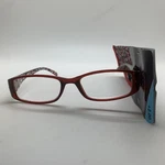 D629 Foster Grant Thelma Red +2.00 Reading Glasses W/case Readers Magnivision. Fixed Price $9.95.