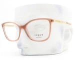 Vogue Eyeglasses 5334 2847 Crystal Pink Brown Pale Gold 54MM W/case. Fixed Price $68.50.