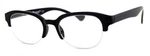 Aj Morgan Designer Womens Readers Black Classic Half Rimless Reading Glasses. Fixed Price $14.95.
