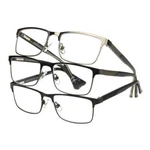 Design Optics By Foster Grant Kyne Metal Square Reading Glasses, 3-PACK. Fixed Price $21.99.