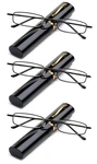 3 Packs Pocket Readers Ultra Compact Spring Temple Reading Glasses W/portable.... Fixed Price $25.16.