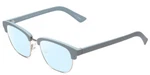Book Club One Drew Over English Test Oval Blue Light Eyeglasses Sky Silver 52 Mm. Fixed Price $29.95.