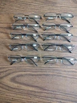 Reading Glasses + 2.50 10 Pairs Clear Lens Black Frames Spring Temples. Fixed Price $20.00.