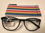 Peepers Readers Bengal Focus Cat Eye Green Tortoise +0.00 Blue Light & Case New. Fixed Price $14.99.