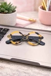 New Retro 3D Acrylic Brooch Pin Brown Reading Glasses Fashion Accessory. Fixed Price $15.00.