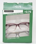 Design Optics/foster Grant Ladies Full Frame Reading Glasses Leopard Pk +2.75. Fixed Price $12.95.