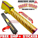 Aggressive Arms Sharx Tight Spiral Solar Rainbow Stainless Barrel GL0CK 19 9MM. Fixed Price $79.00.