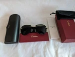 Authentic Cartier CT0275S 002 61 Aviator Pilot Sunglasses Havana Green Gold. Fixed Price $568.47.