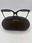 Tom Ford FT5892 001 Shiny Black Blue Block Lens 56 Mm Women's Eyeglasses. Fixed Price $149.00.