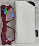 Sav Blue Light Reader Glasses Red EVKB13-200-601 +2.0 Lens. Fixed Price $14.95.