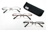 Design Optics Semi-rimless Metal Reading Glasses W/ 1 Protective Case 0850 A/b/c. Fixed Price $19.99.