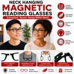 Magnetic Neck Hanging Reading Glasses Front Connect Unisex Adjustable Reader New. Fixed Price $18.79.