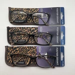 "3 Pair" Foster Grant Tara Brown +1.50 Reader Reading Glasses Leopard. Fixed Price $12.48.