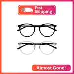 Opulize Met Blue Light Blocking Reading Glasses For Women Men, Slim Round Frame. Fixed Price $21.05.
