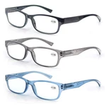 Modfans 3 Pack Plastic Frame Spring Hinges Reading Glasses Vintage Quality Co.... Fixed Price $25.04.
