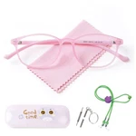 Aetrvohope Ultra-light Blue Blocking Glasses With 50-16-138, Clear Pink. Fixed Price $17.84.