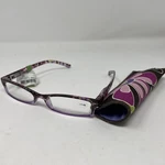 Vera Bradley Jennifer Eyeglasses + 1.00 With Power Purple Punch. Fixed Price $37.00.