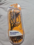 3 Equate Women Multipack Readers With Case Orange +2.00 Alloy. Fixed Price $15.99.
