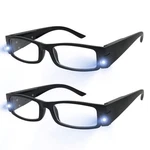 Yogo Vision Reading Glasses With Bright Led Lighted Magnifier Nightime. Fixed Price $10.99.