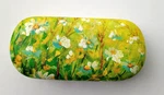 Glasses Case Artsy Floral Clamshell Flowered Molshine Green Yellow White Hard. Fixed Price $17.99.