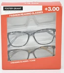 Design Optics Foster Grant Kiersey Plastic Square Reading Glasses 2-PACK +3.00. Fixed Price $12.99.