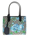 Nwt Gucci 546323 Small Reversible Floral Blooms Gg Supreme Canvas Leather Tote. Fixed Price $1280.00.