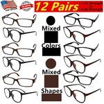 12 Pairs Reading Eye Glasses Women Unisex Readers Mixed Frame. Fixed Price $19.99.