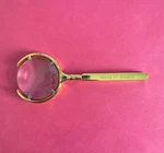10X Magnifying Glass 60MM Gold Metal Frame Optical Reading Lens Made Russia. Fixed Price $31.99.