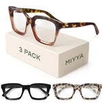 Miyya Stylish Reading Glasses For Women, Black + Tortoise Gray Leopard. Fixed Price $18.91.