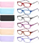 Reading Glasses For Women, 6 Pack Fashion Readers Spring Hinge Eye. Fixed Price $23.55.