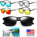 Polarized Sunglasses For Men Lightweight TR90 UV400 Protection Square. Fixed Price $9.99.